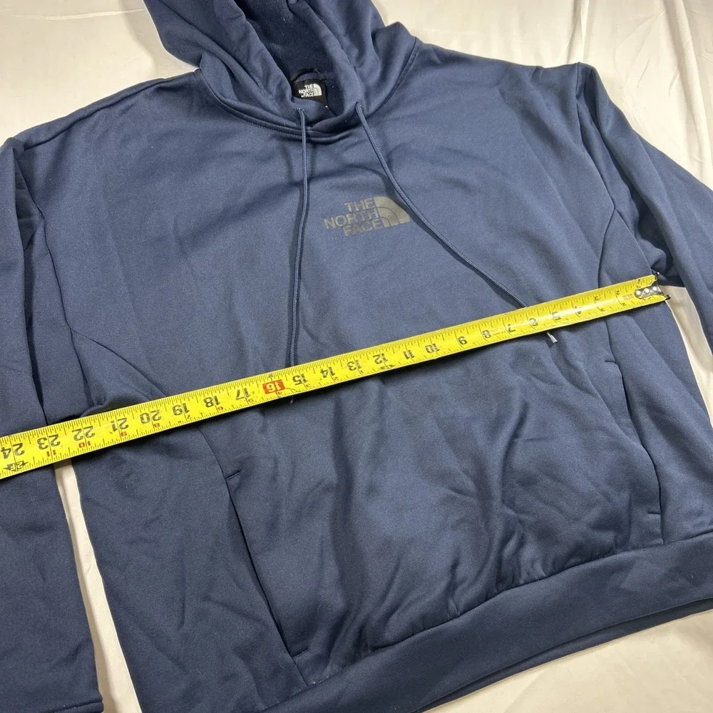 The North Face Hoodie Sweatshirt Mens medium Navy Blue/Black Pullover Logo